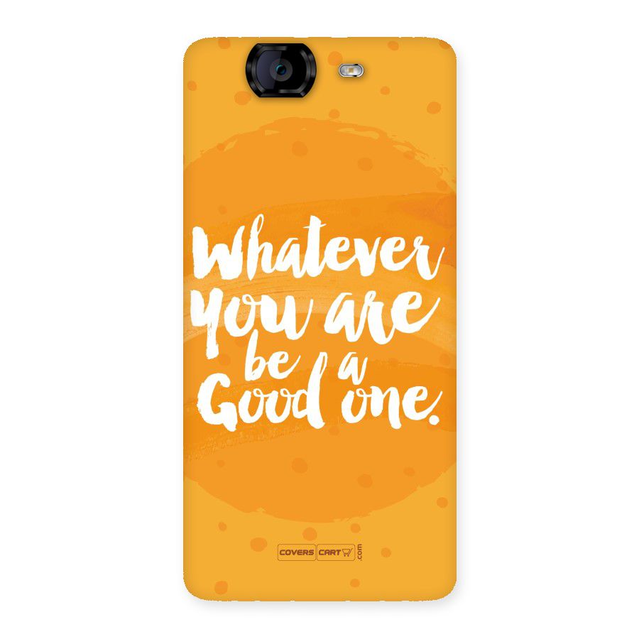 Good One Quote Back Case for Canvas Knight A350