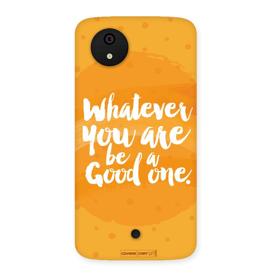 Good One Quote Back Case for Micromax Canvas A1