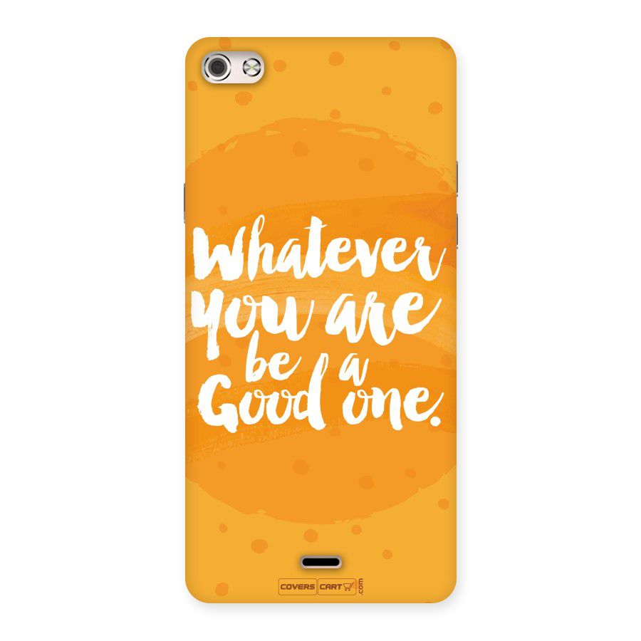 Good One Quote Back Case for Micromax Canvas Silver 5