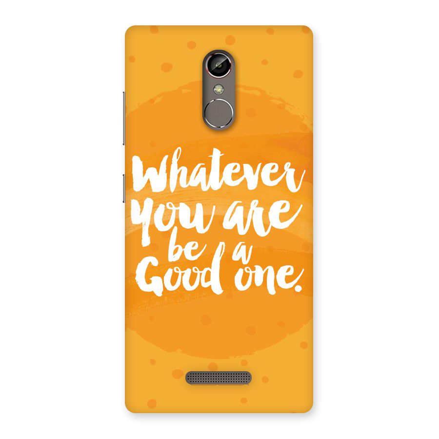 Good One Quote Back Case for Gionee S6s