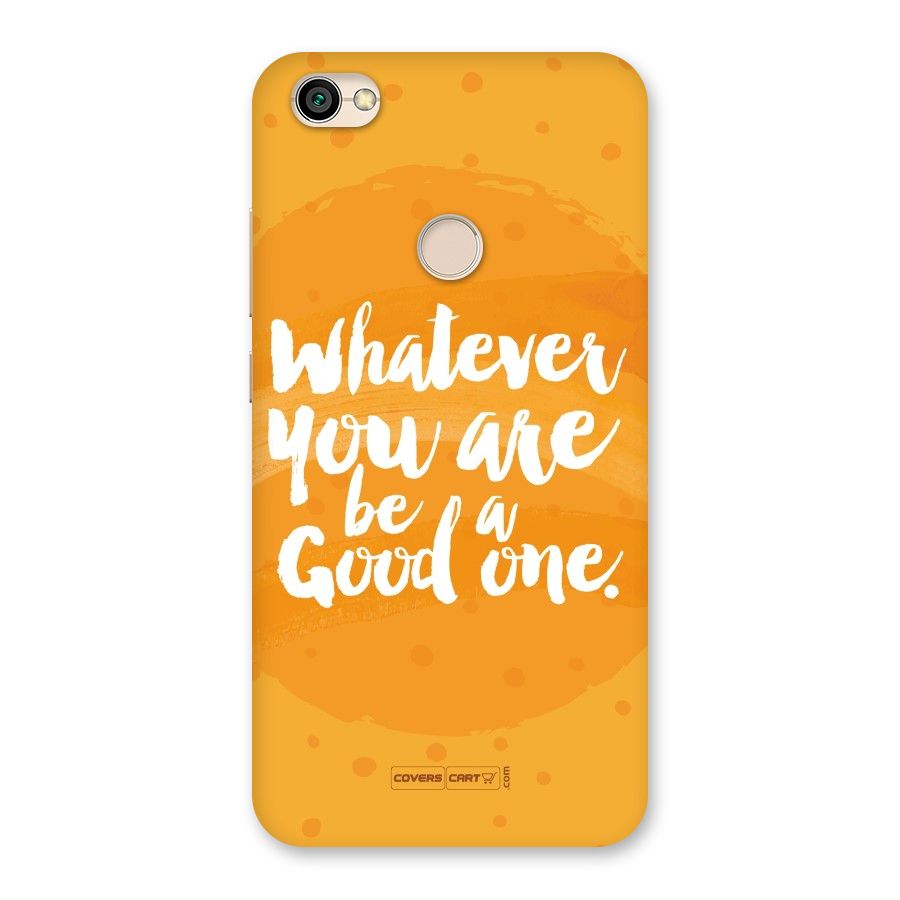 Good One Quote Back Case for Redmi Y1 2017