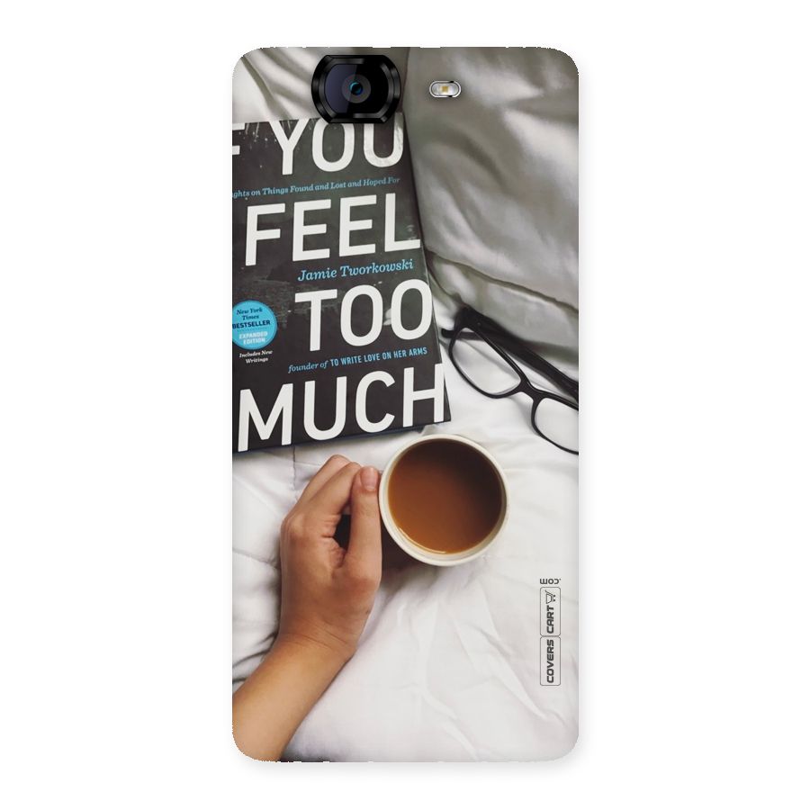 Good Reads And Coffee Back Case for Canvas Knight A350
