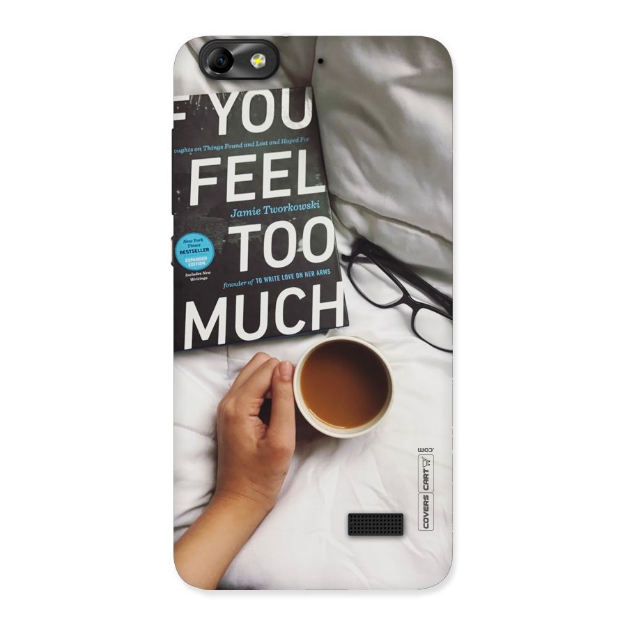 Good Reads And Coffee Back Case for Honor 4C