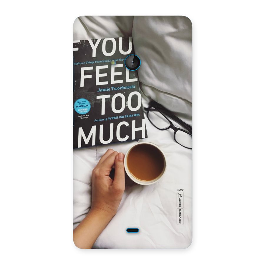 Good Reads And Coffee Back Case for Lumia 540
