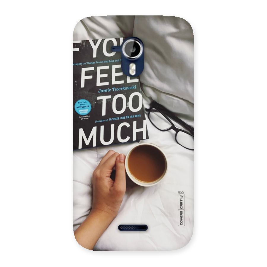 Good Reads And Coffee Back Case for Micromax Canvas Magnus A117