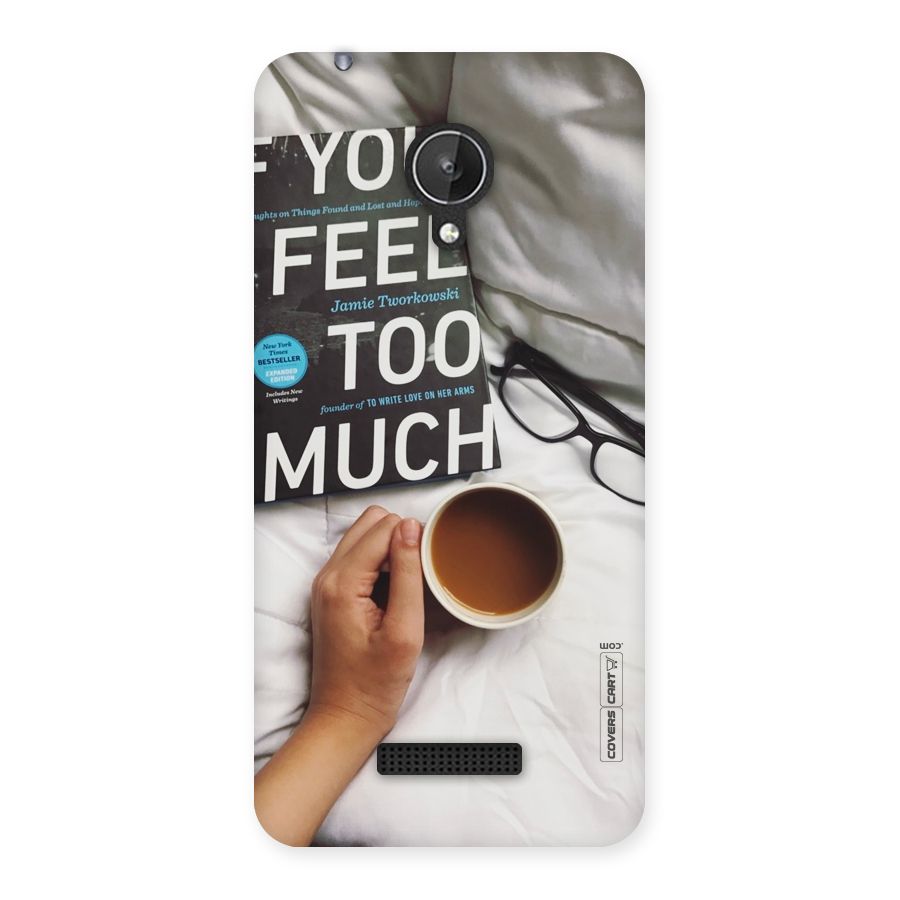 Good Reads And Coffee Back Case for Micromax Canvas Spark Q380