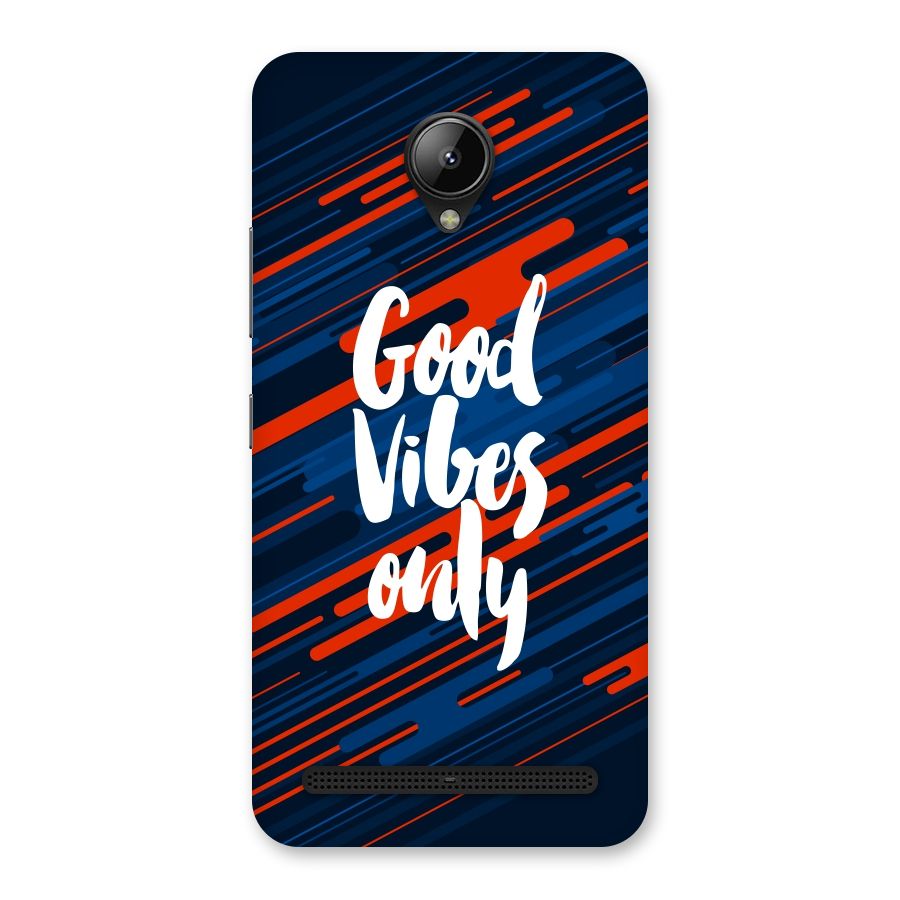 Good Vibes Only Back Case for Lenovo C2
