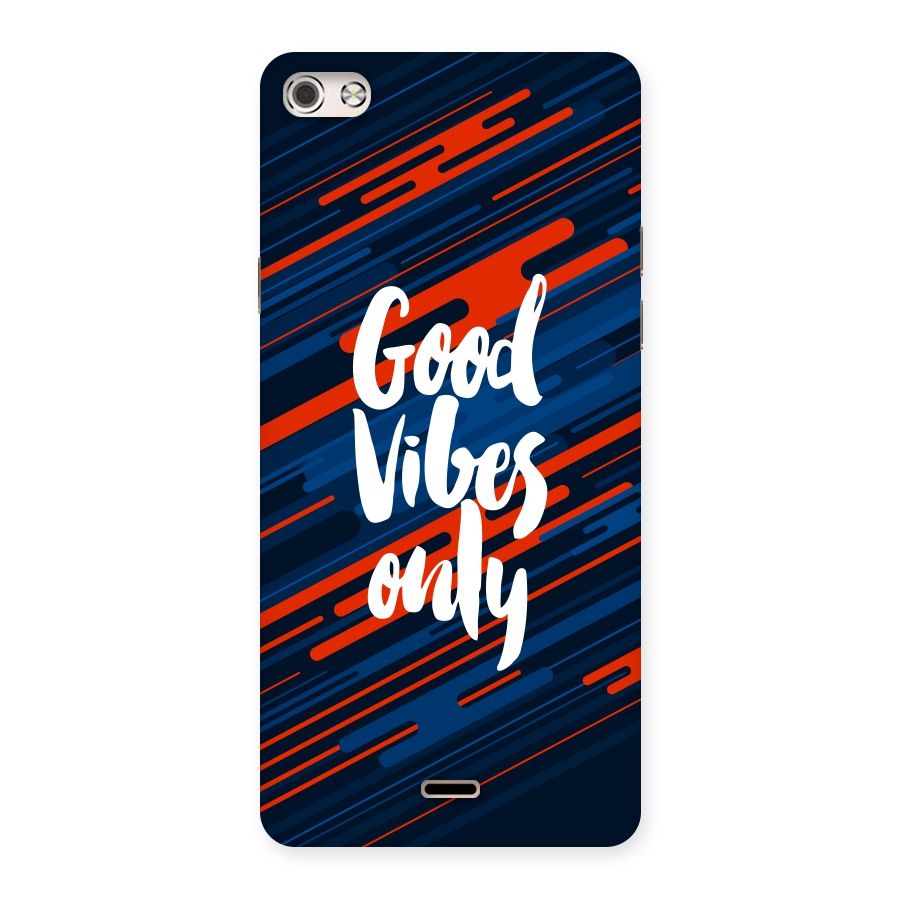 Good Vibes Only Back Case for Micromax Canvas Silver 5