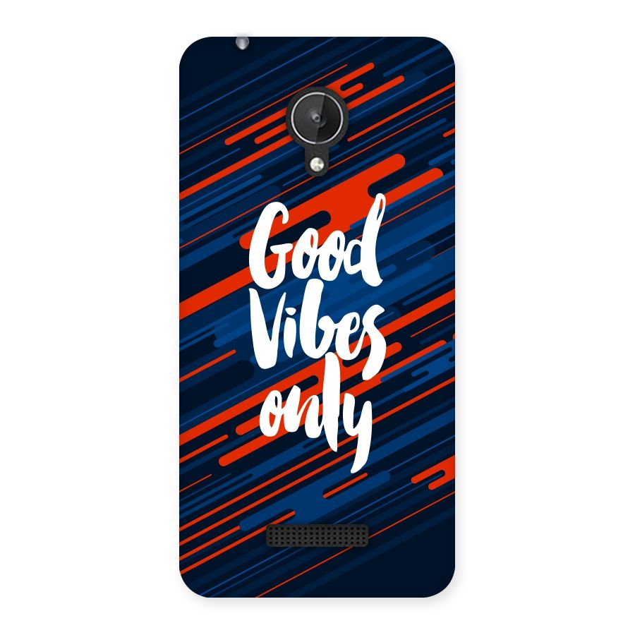 Good Vibes Only Back Case for Micromax Canvas Spark Q380