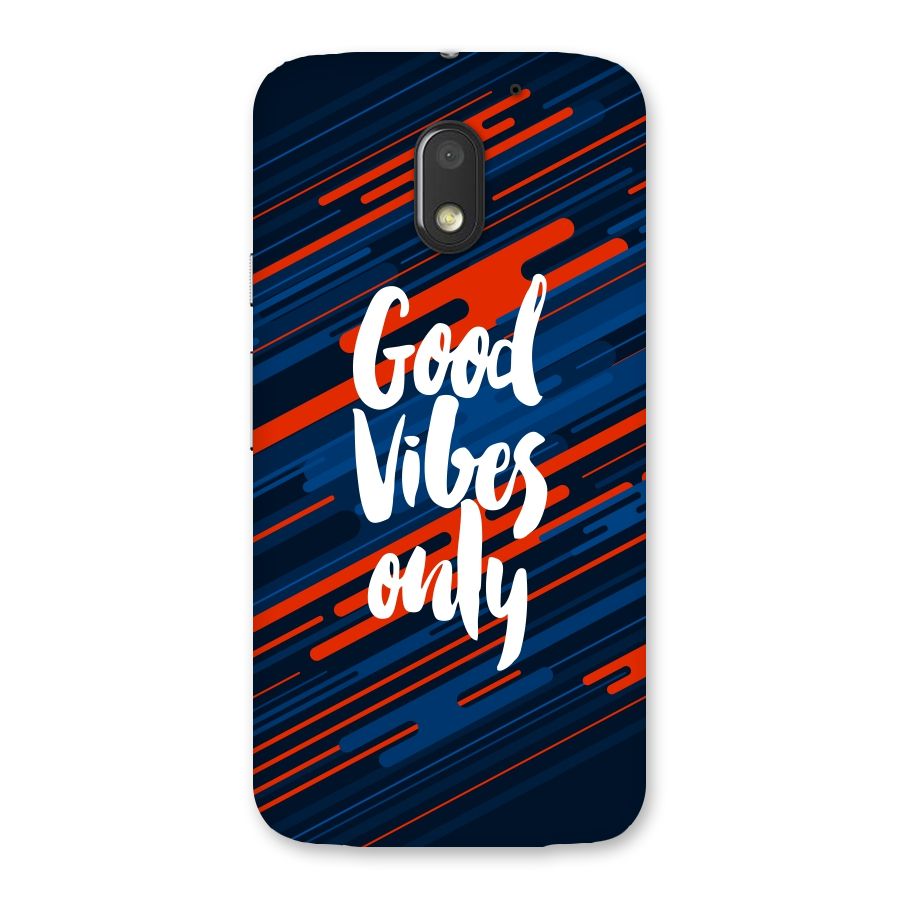 Good Vibes Only Back Case for Moto E3 Power