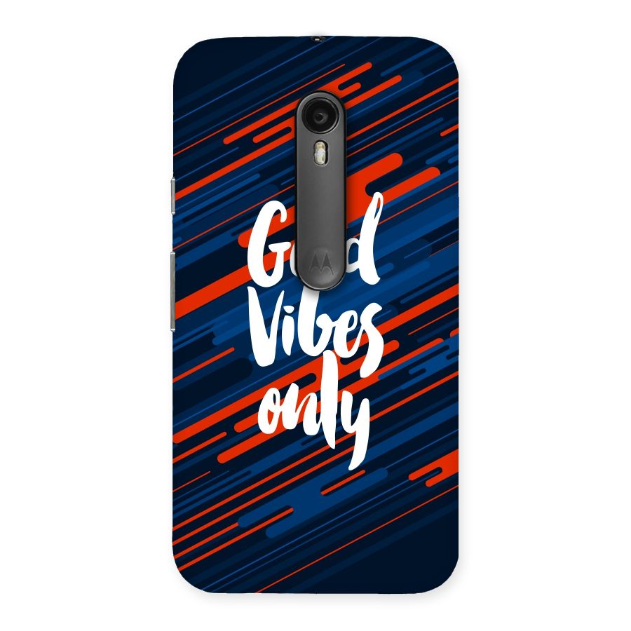 Good Vibes Only Back Case for Moto G Turbo