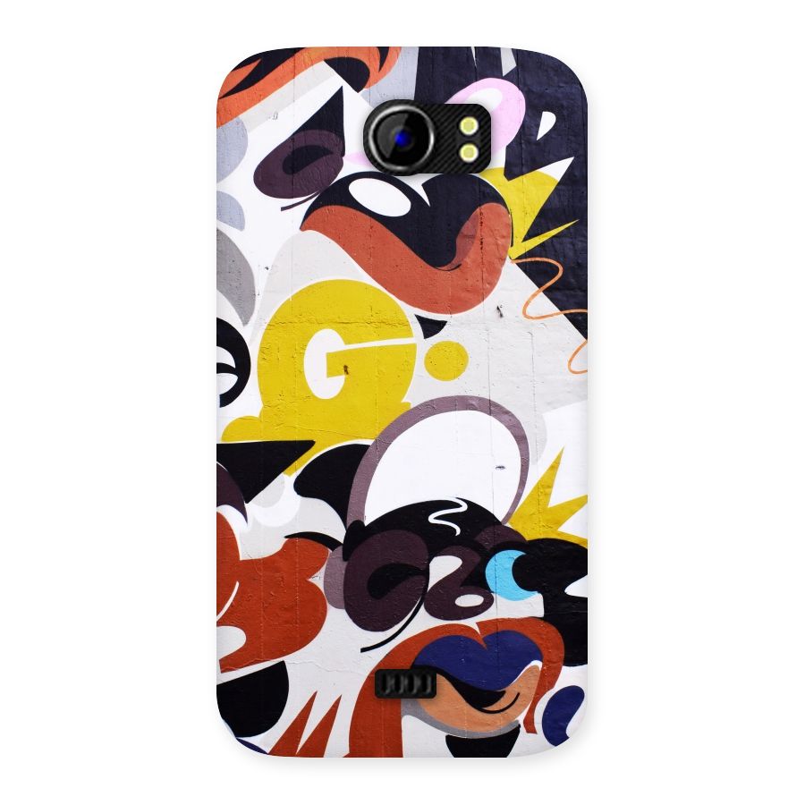 Graffiti Wall Back Case for Micromax Canvas 2 A110