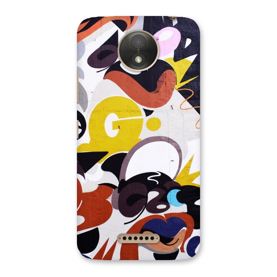 Graffiti Wall Back Case for Moto C Plus