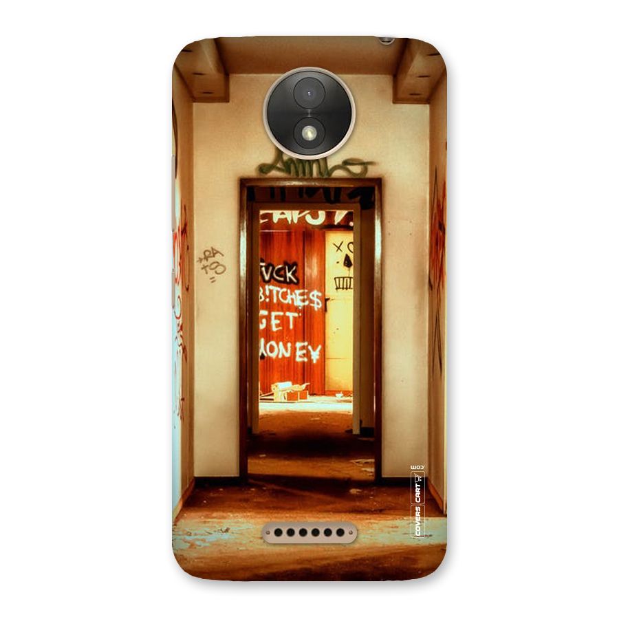 Grafitty Door Back Case for Moto C Plus