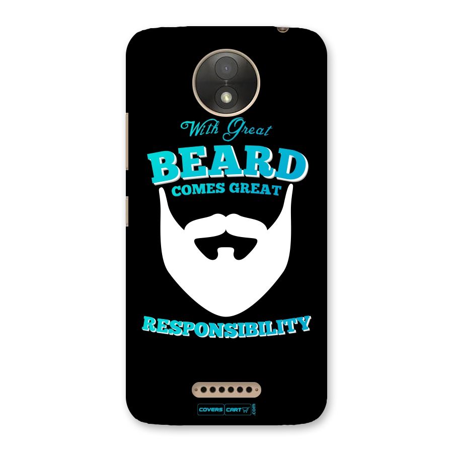 Great Beard Back Case for Moto C Plus