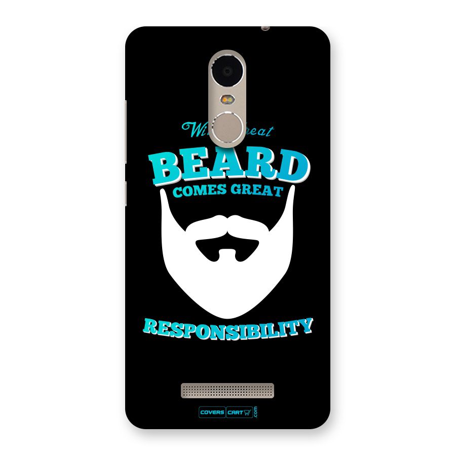 Great Beard Back Case for Xiaomi Redmi Note 3