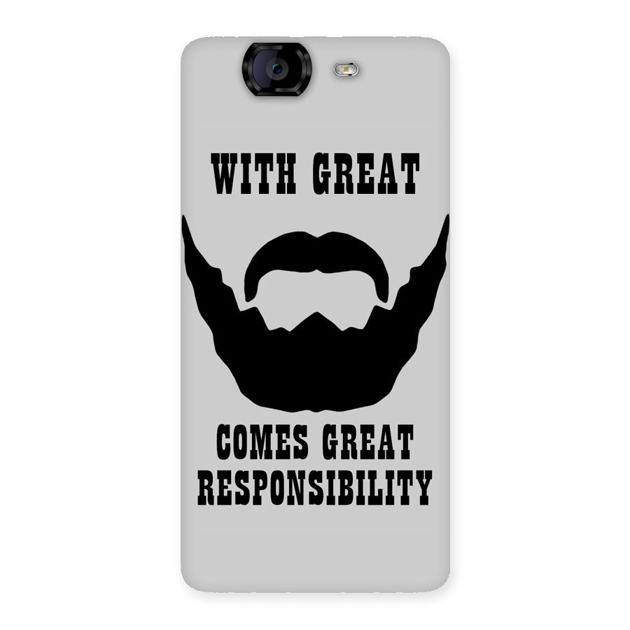 Great Beard Great Responsibility Back Case for Canvas Knight A350