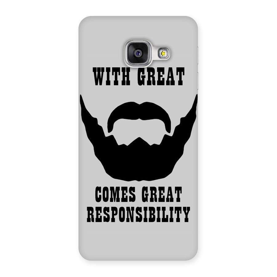 Great Beard Great Responsibility Back Case for Galaxy A3 2016