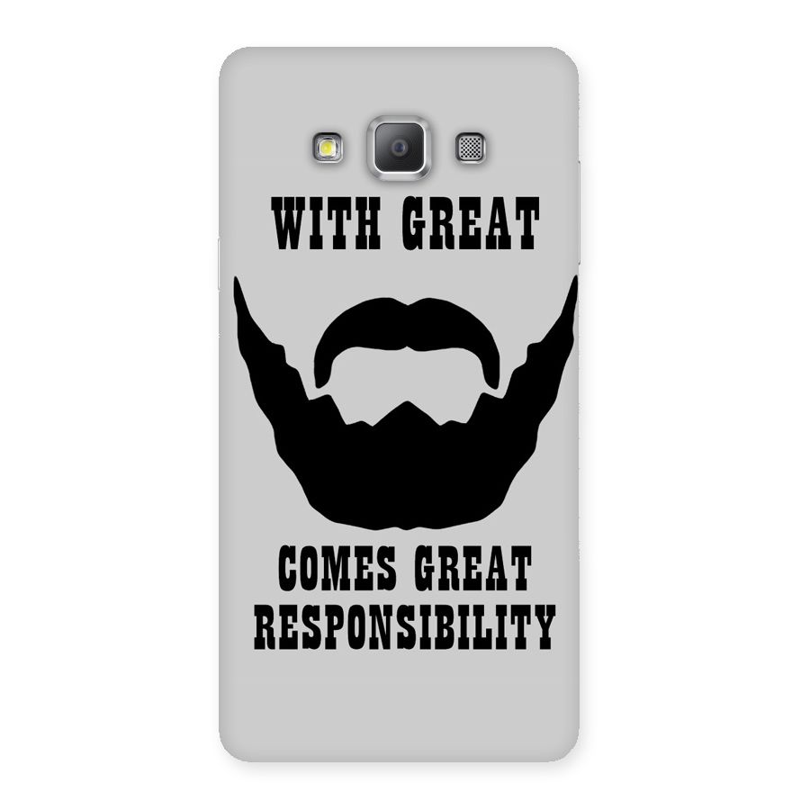 Great Beard Great Responsibility Back Case for Galaxy A7