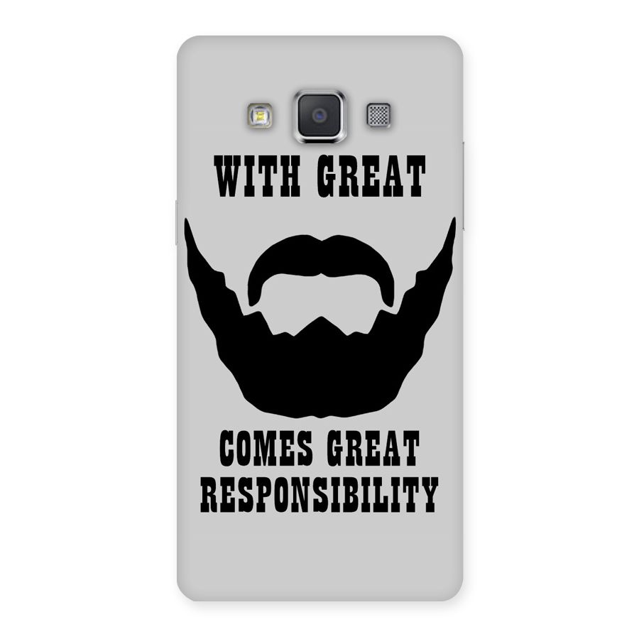 Great Beard Great Responsibility Back Case for Galaxy Grand Max