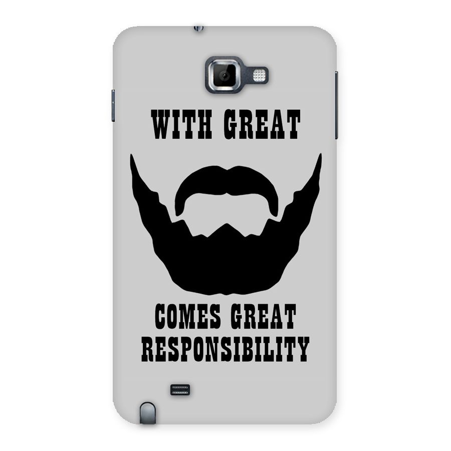 Great Beard Great Responsibility Back Case for Galaxy Note