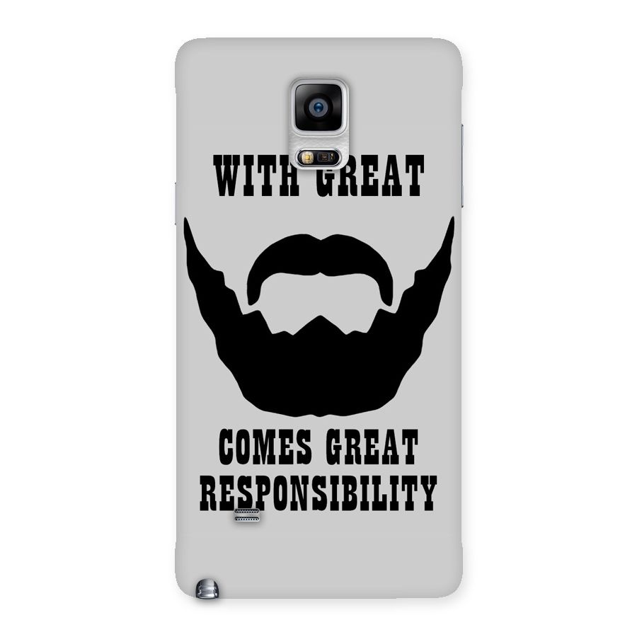 Great Beard Great Responsibility Back Case for Galaxy Note 4