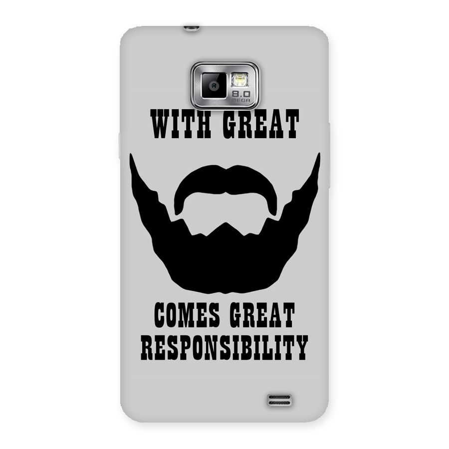 Great Beard Great Responsibility Back Case for Galaxy S2