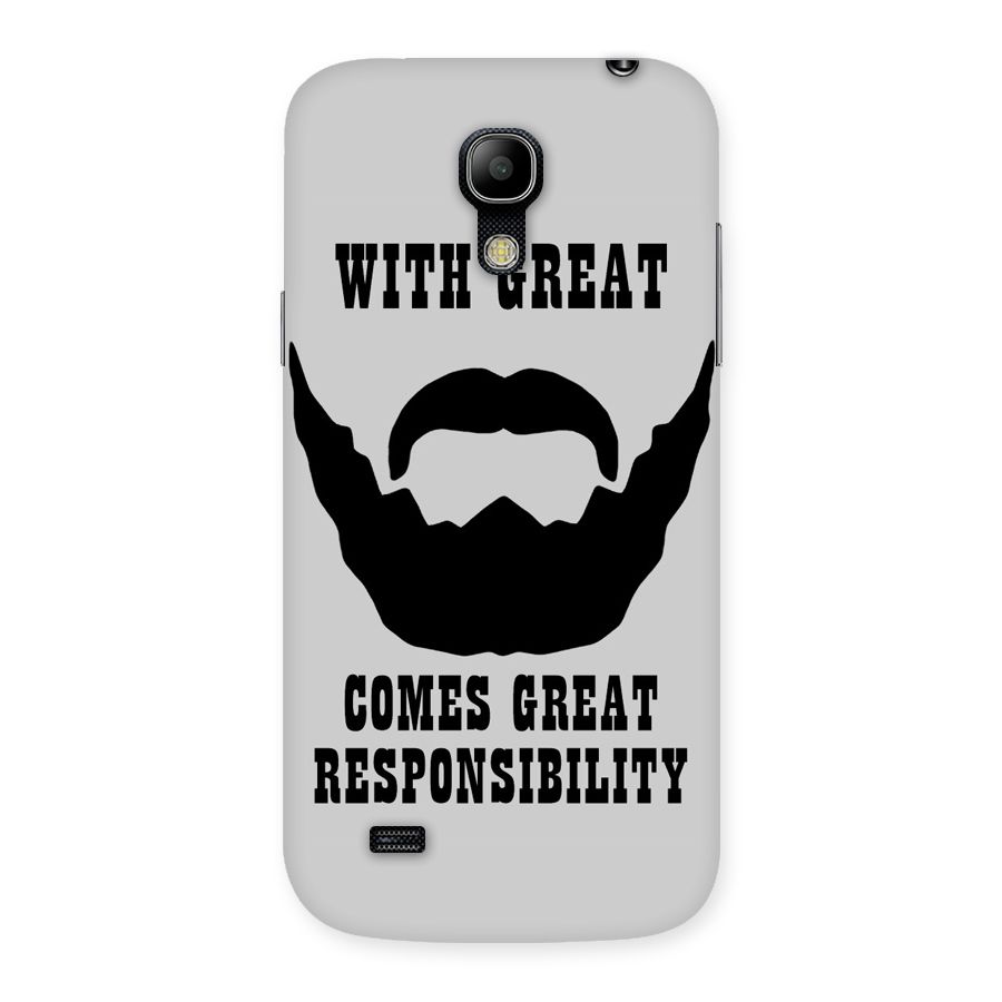 Great Beard Great Responsibility Back Case for Galaxy S4 Mini