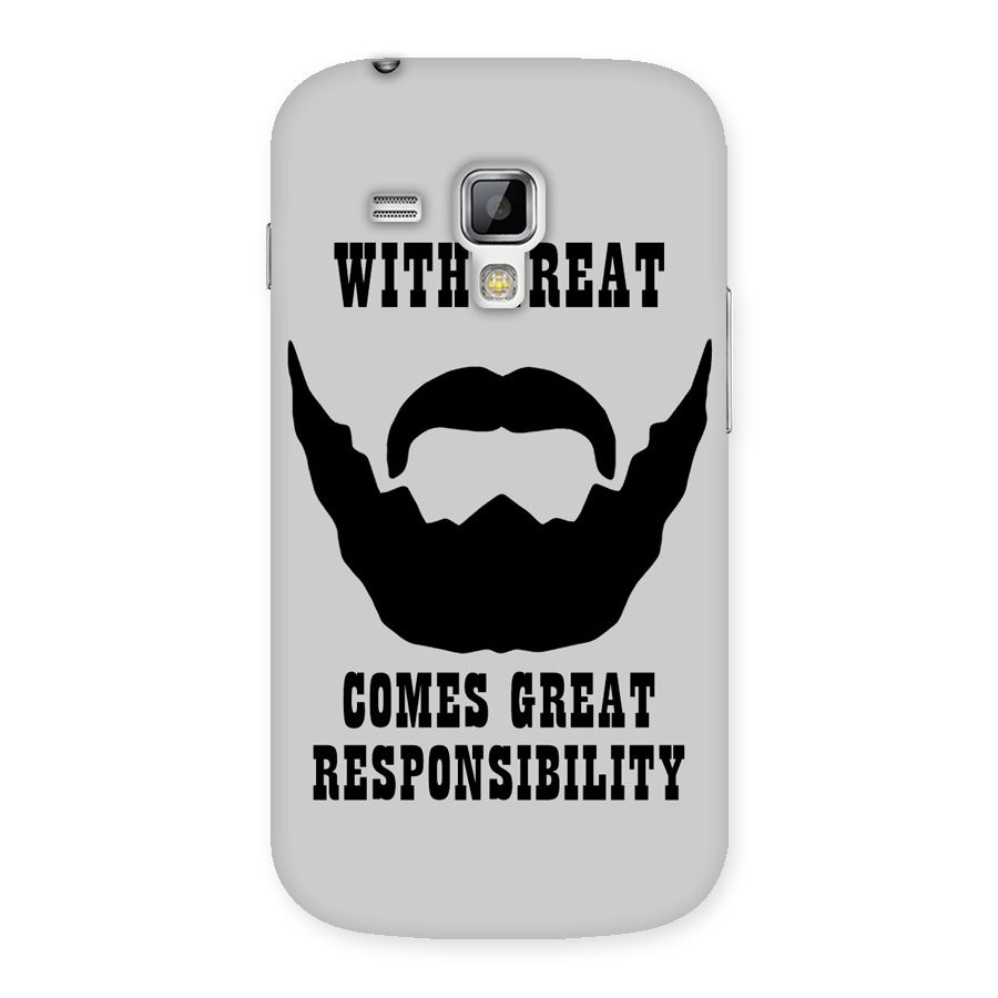Great Beard Great Responsibility Back Case for Galaxy S Duos