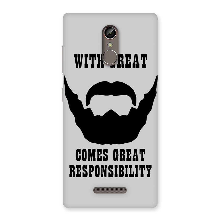 Great Beard Great Responsibility Back Case for Gionee S6s