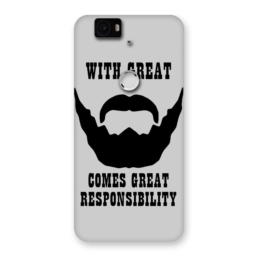 Great Beard Great Responsibility Back Case for Google Nexus-6P