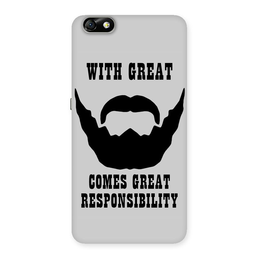 Great Beard Great Responsibility Back Case for Honor 4X
