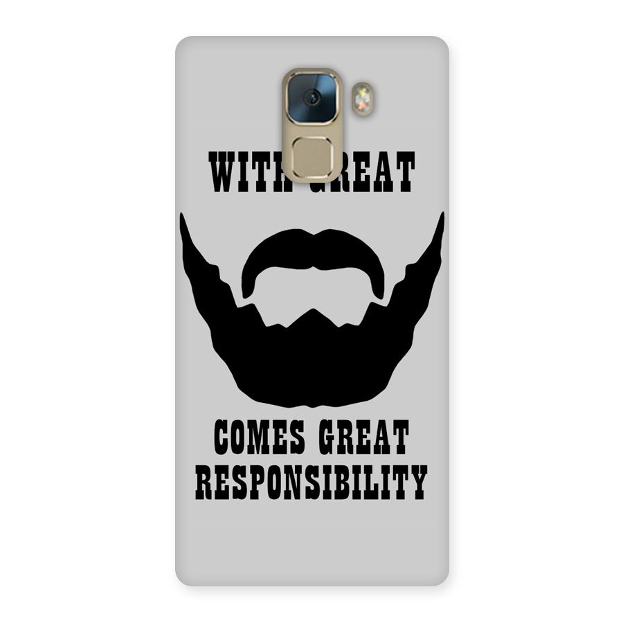 Great Beard Great Responsibility Back Case for Huawei Honor 7