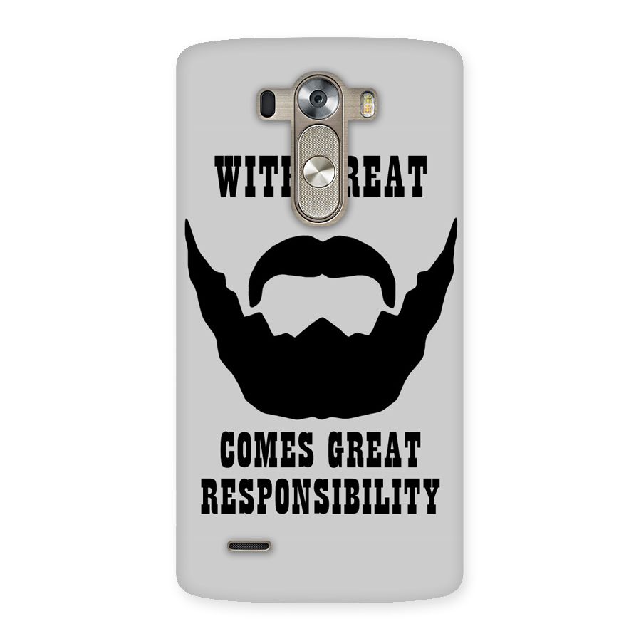 Great Beard Great Responsibility Back Case for LG G3