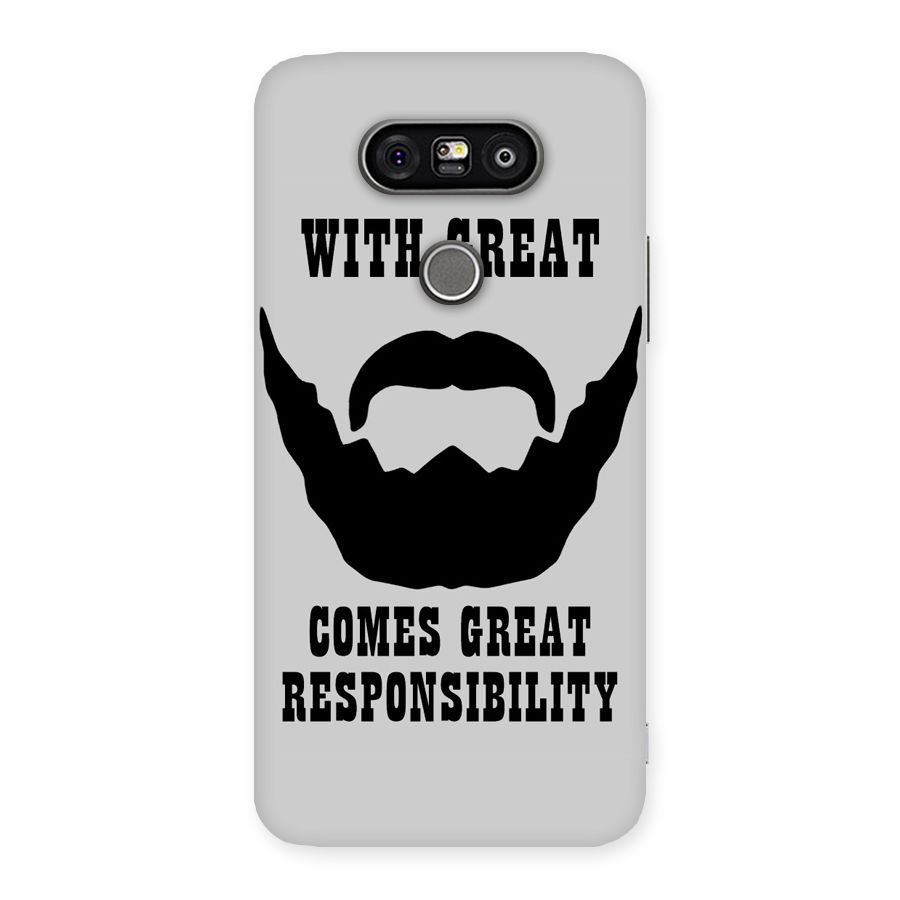 Great Beard Great Responsibility Back Case for LG G5
