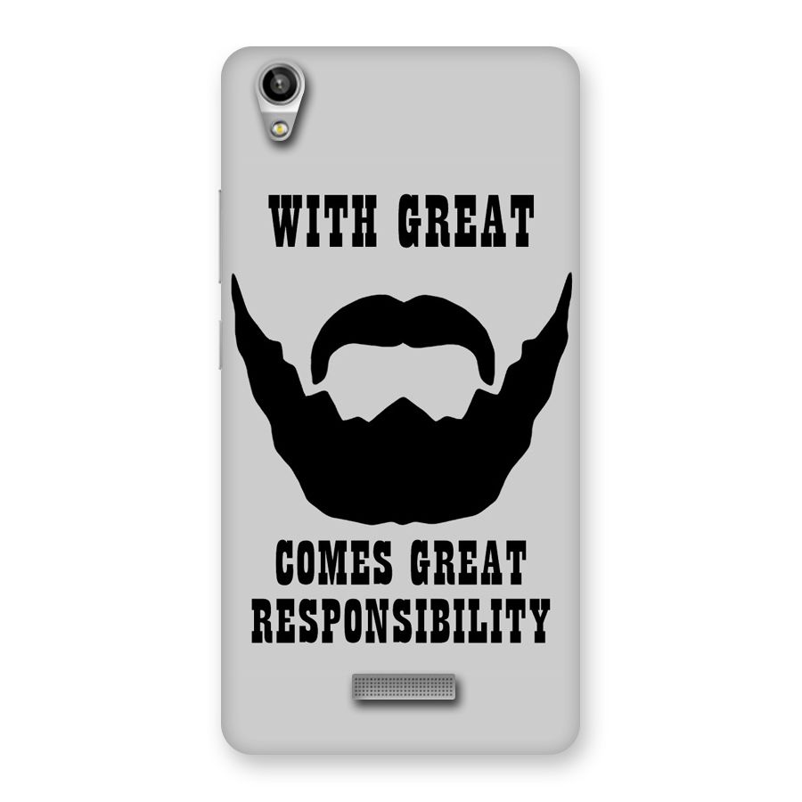 Great Beard Great Responsibility Back Case for Lava-Pixel-V1