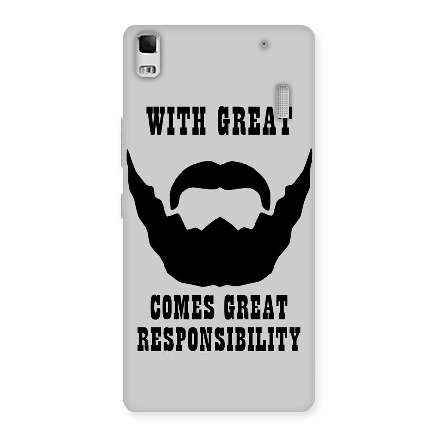 Great Beard Great Responsibility Back Case for Lenovo A7000