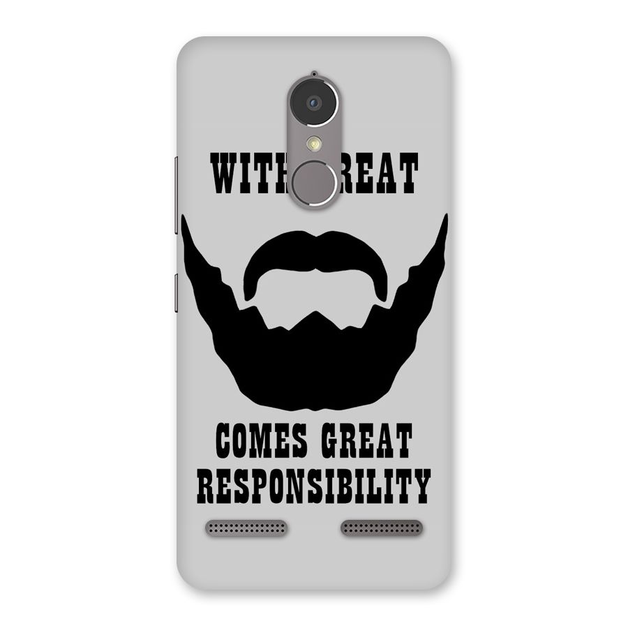 Great Beard Great Responsibility Back Case for Lenovo K6