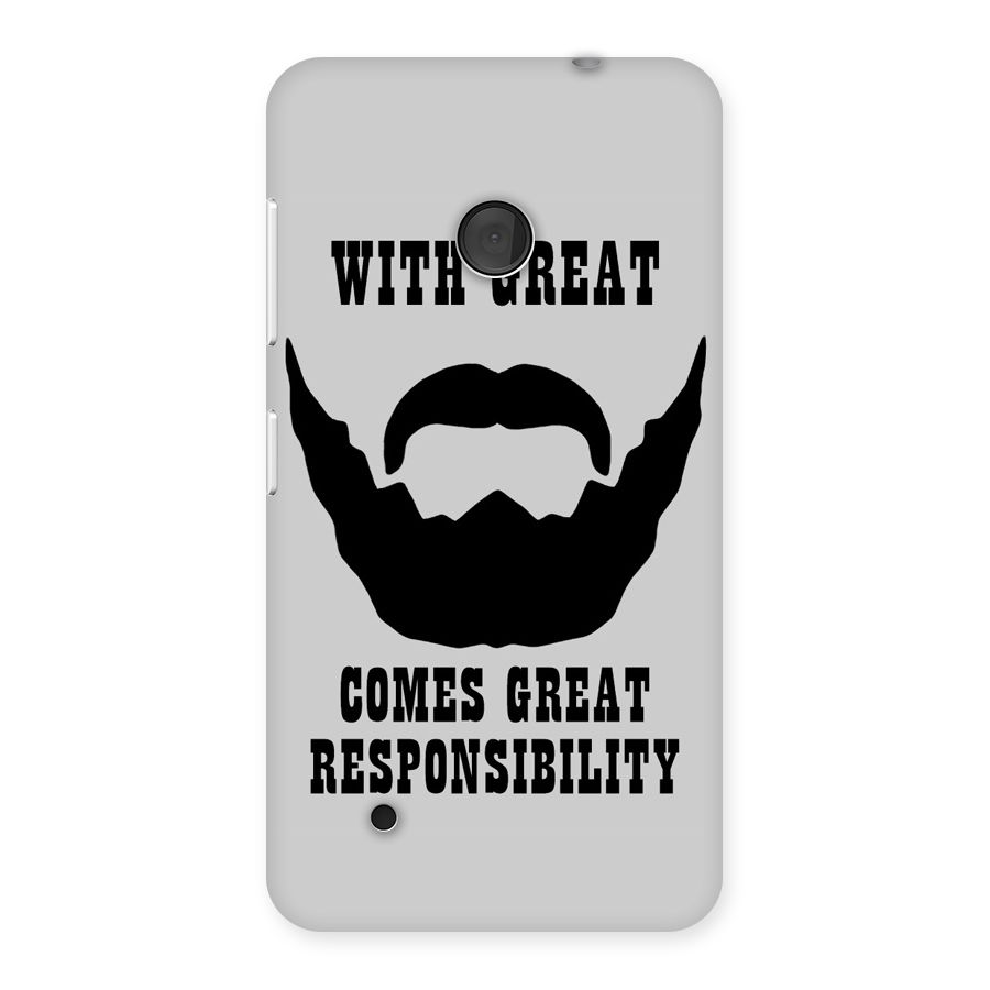 Great Beard Great Responsibility Back Case for Lumia 530