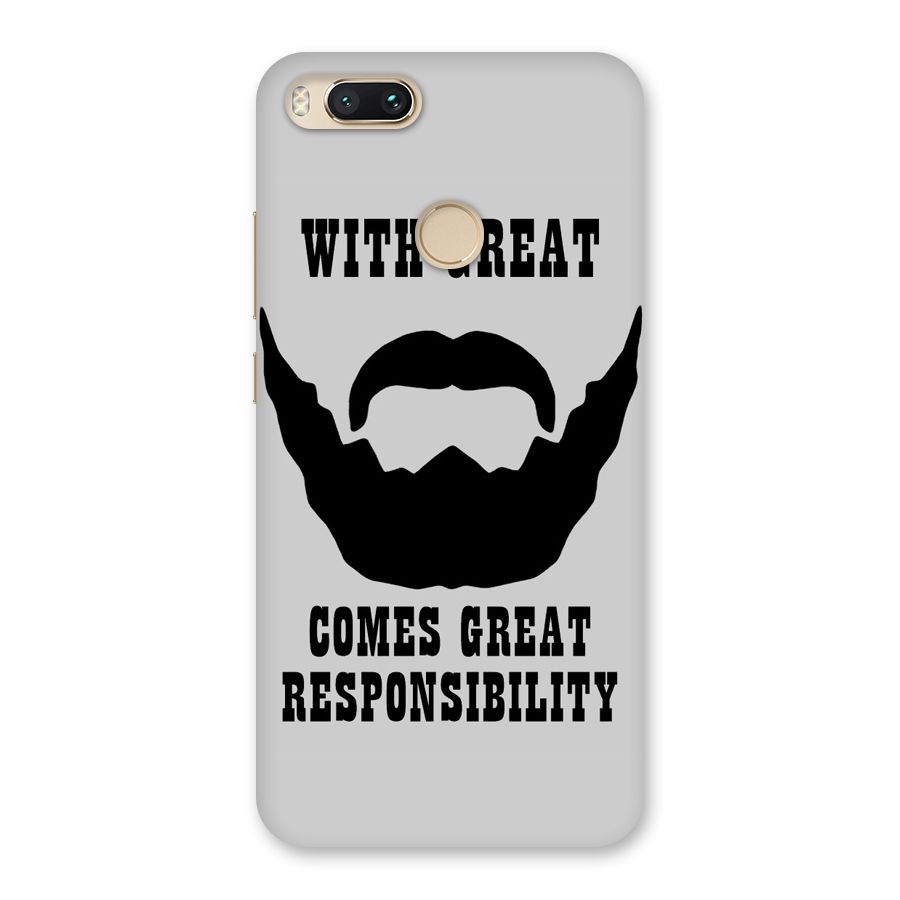 Great Beard Great Responsibility Back Case for Mi A1