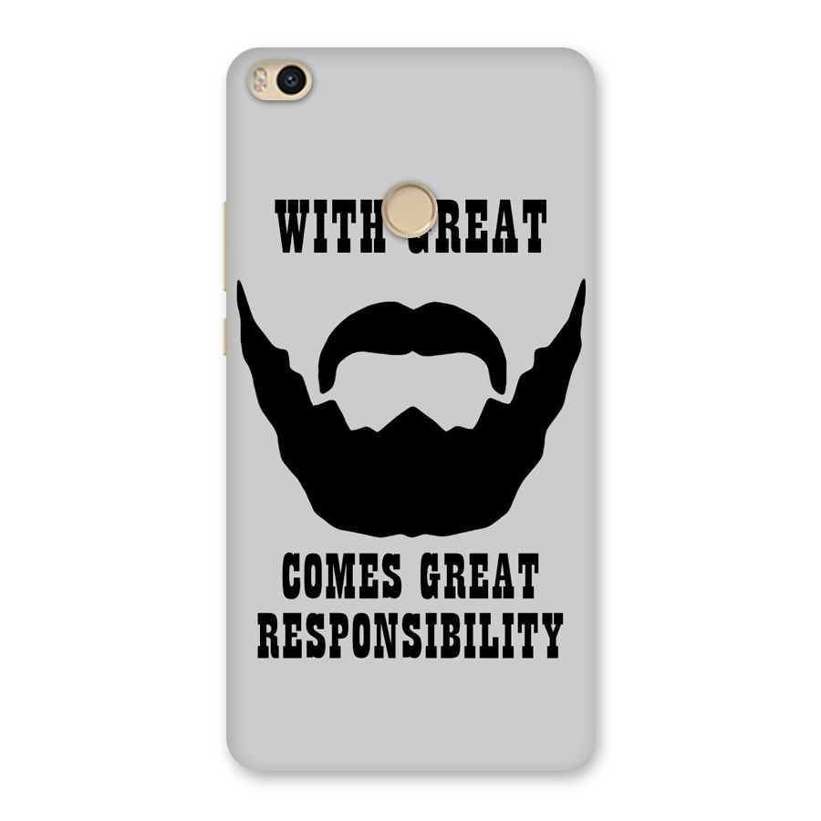 Great Beard Great Responsibility Back Case for Mi Max 2