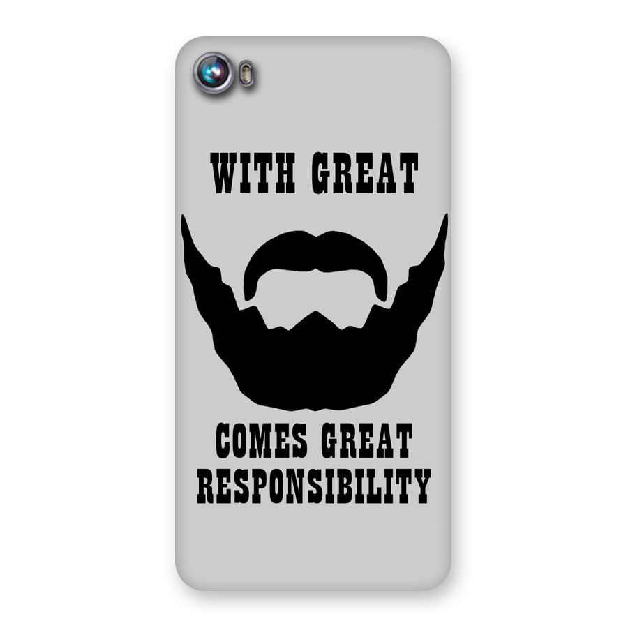 Great Beard Great Responsibility Back Case for Micromax Canvas Fire 4 A107
