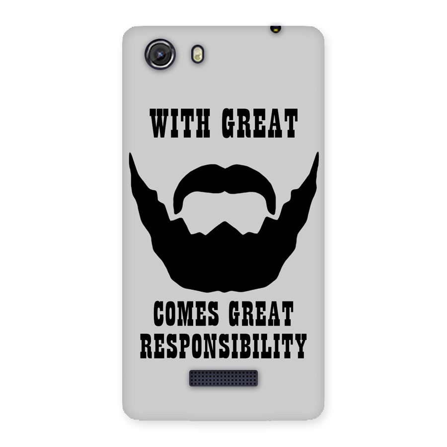 Great Beard Great Responsibility Back Case for Micromax Unite 3
