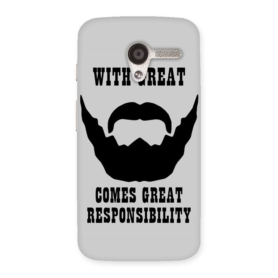 Great Beard Great Responsibility Back Case for Moto X