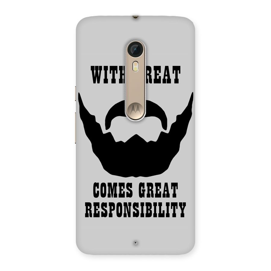 Great Beard Great Responsibility Back Case for Motorola Moto X Style