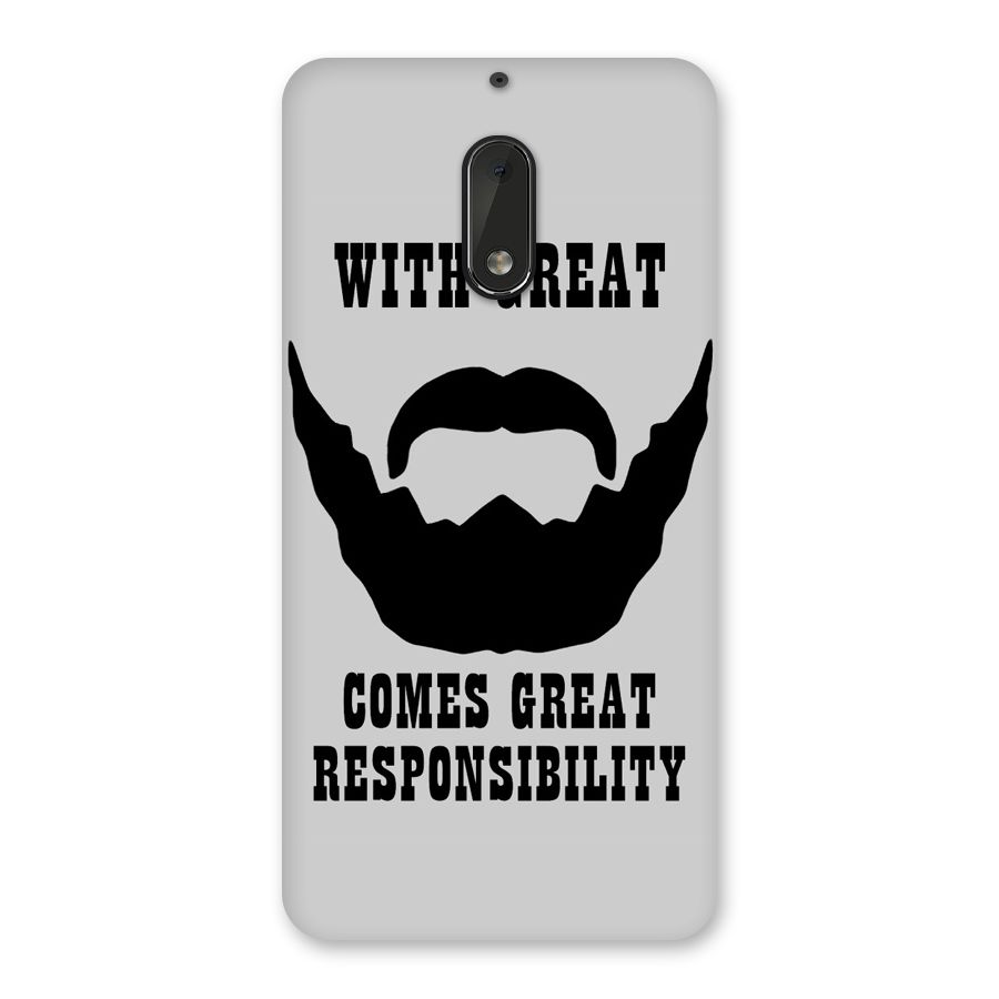 Great Beard Great Responsibility Back Case for Nokia 6