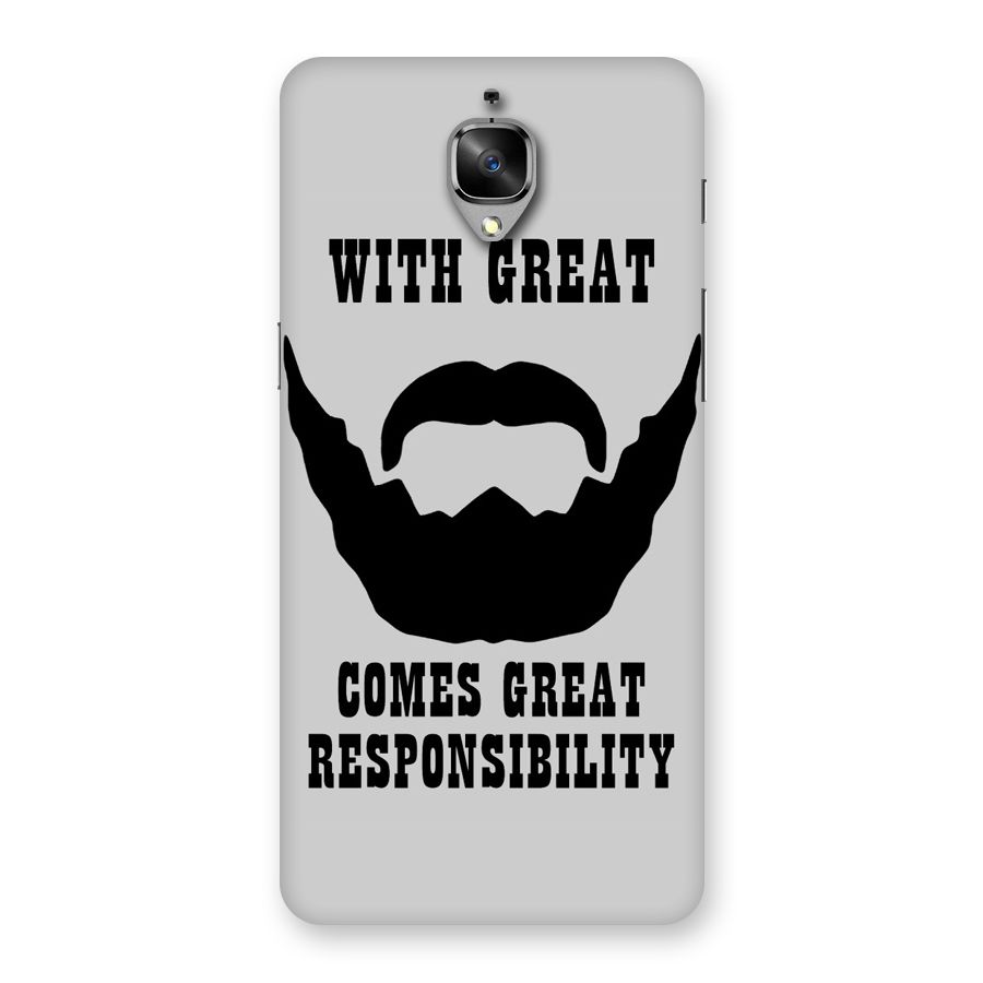 Great Beard Great Responsibility Back Case for OnePlus 3T