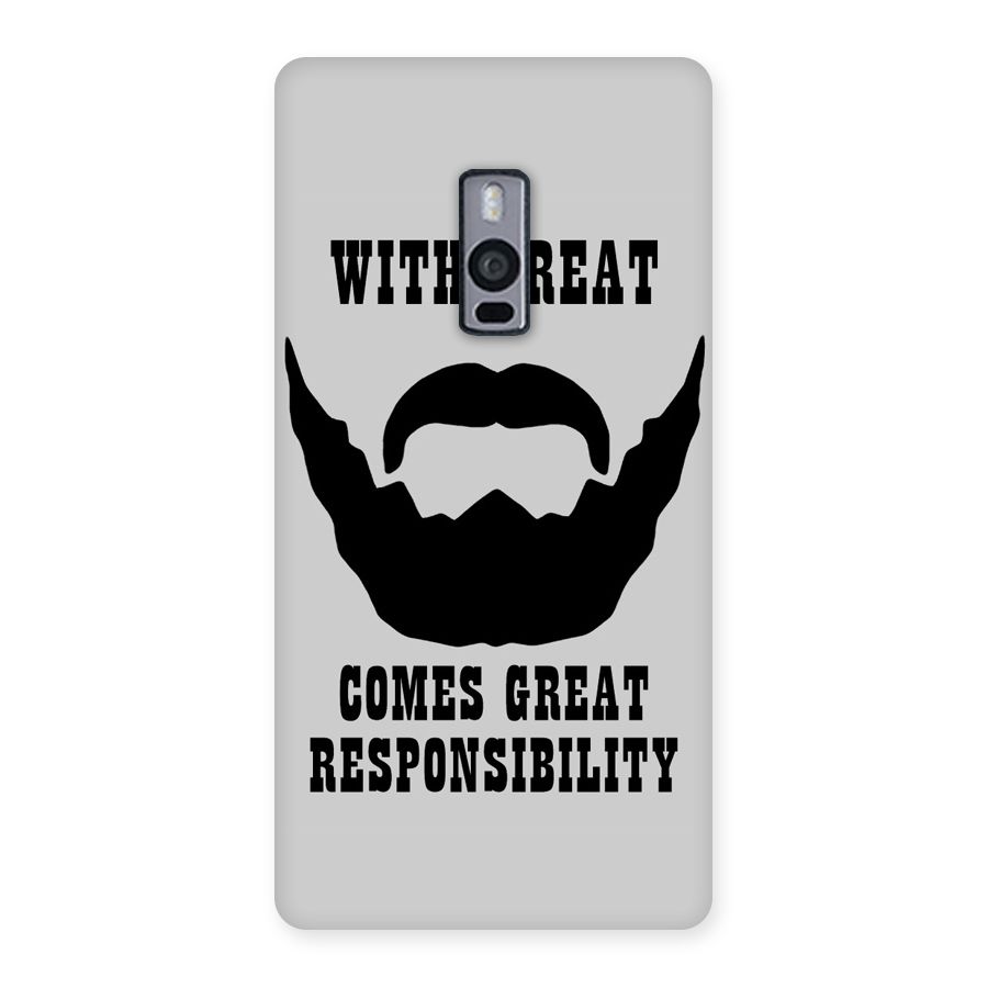 Great Beard Great Responsibility Back Case for OnePlus Two