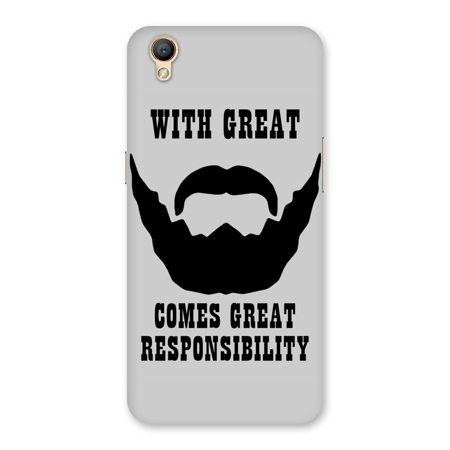 Great Beard Great Responsibility Back Case for Oppo A37