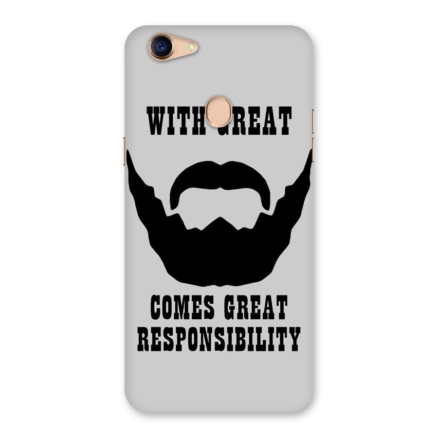 Great Beard Great Responsibility Back Case for Oppo F5